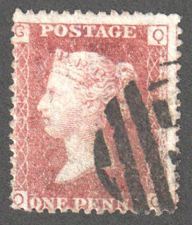 Great Britain Scott 33 Used Plate 195 - QG - Click Image to Close